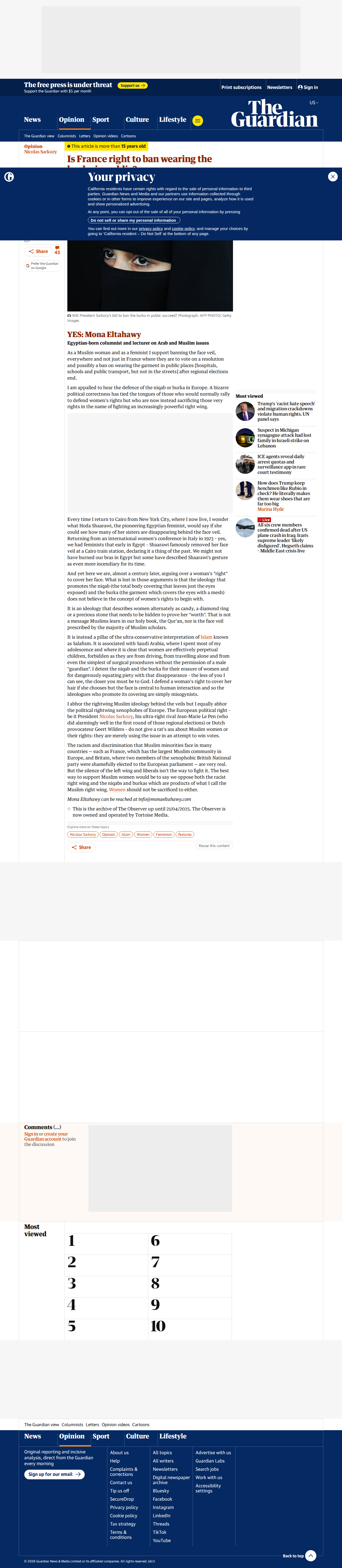 Guardian debate screenshot