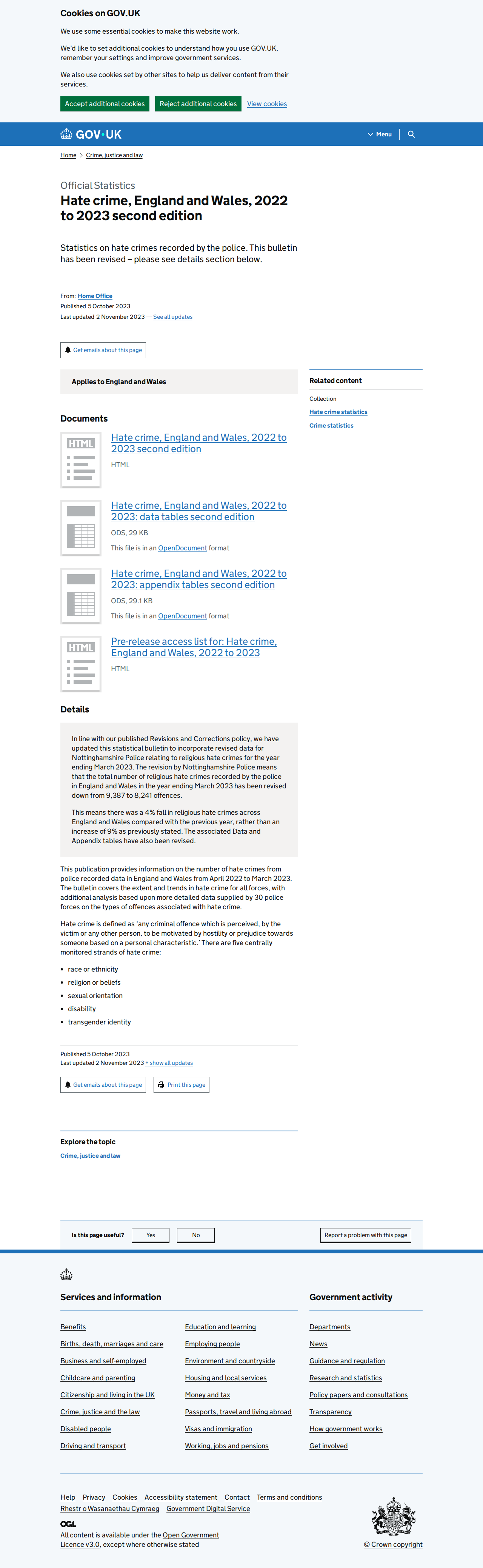 Hate Crime Statistics