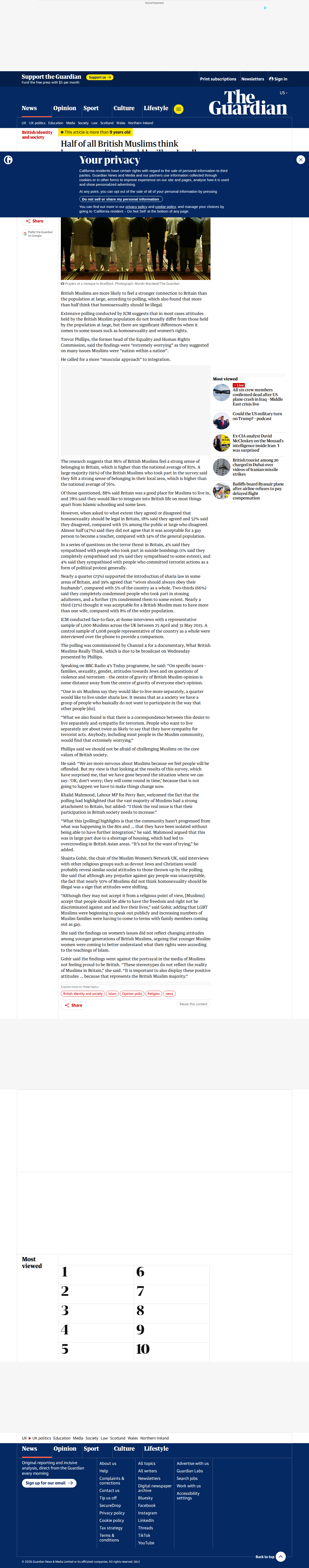 Guardian British Muslims Poll 2016