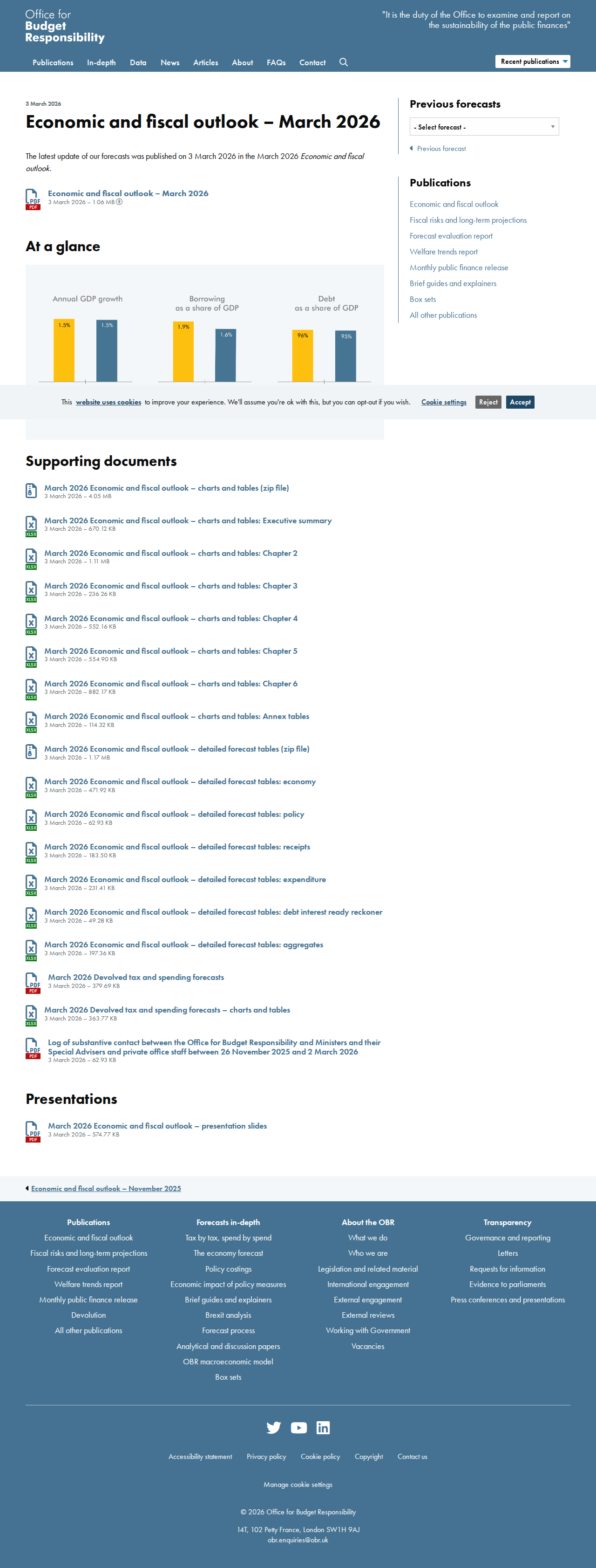 OBR March 2026 EFO — page capture