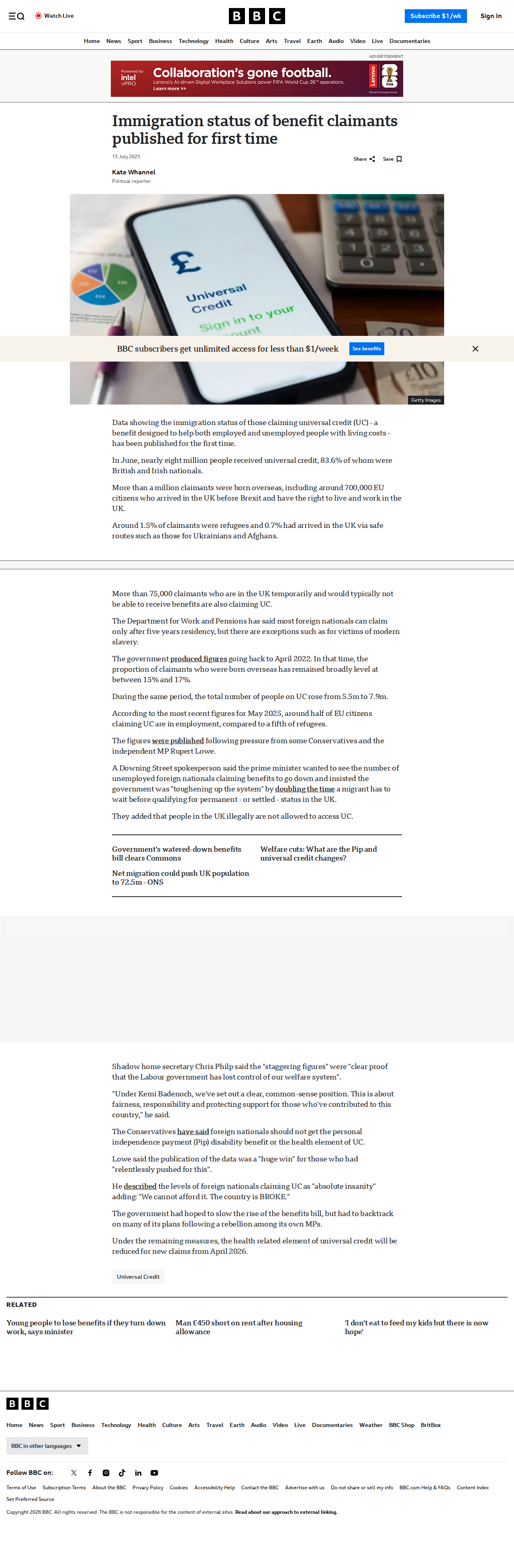 BBC UC Immigration Data 2025