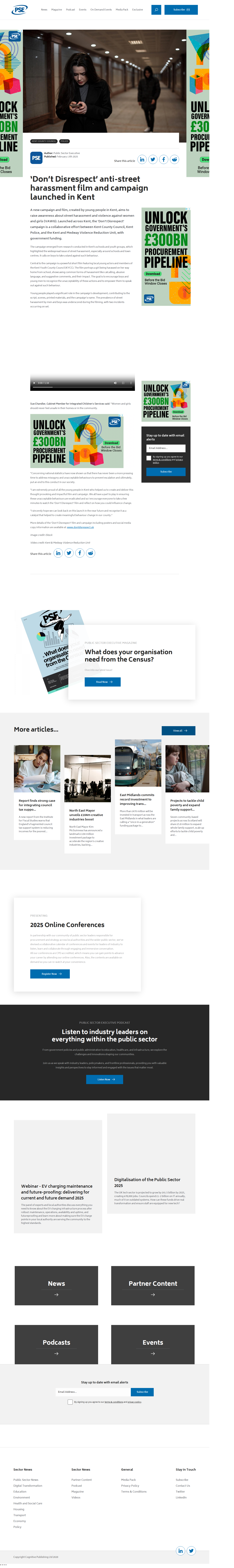 Kent and Medway VRU Don't Disrespect campaign page