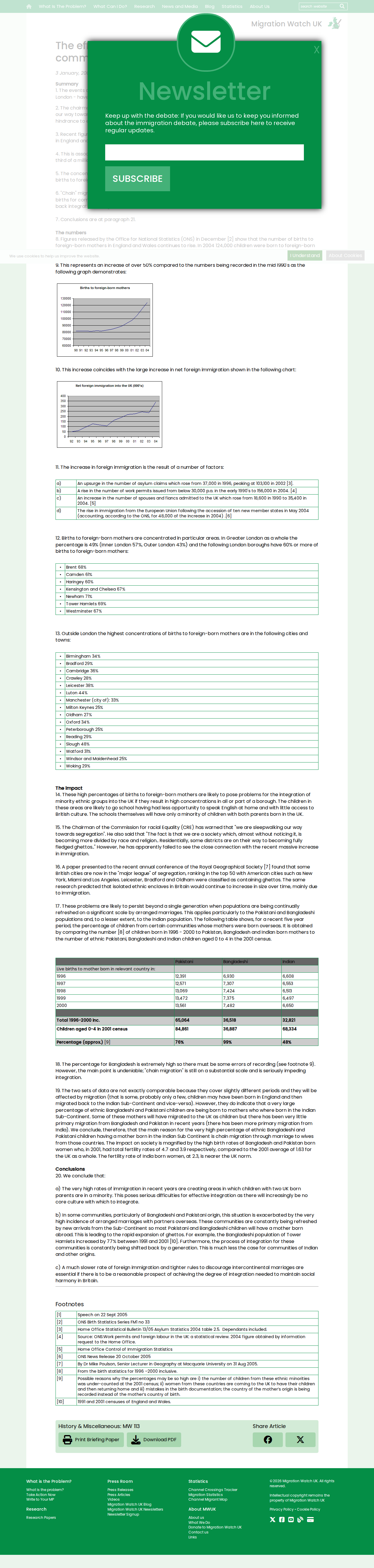 MigrationWatch integration briefing screenshot