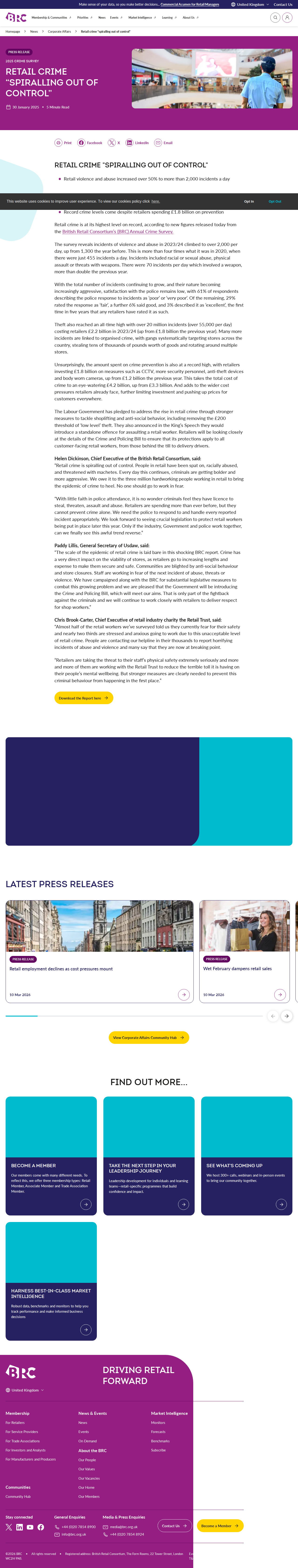 BRC retail crime prevention £1.8bn