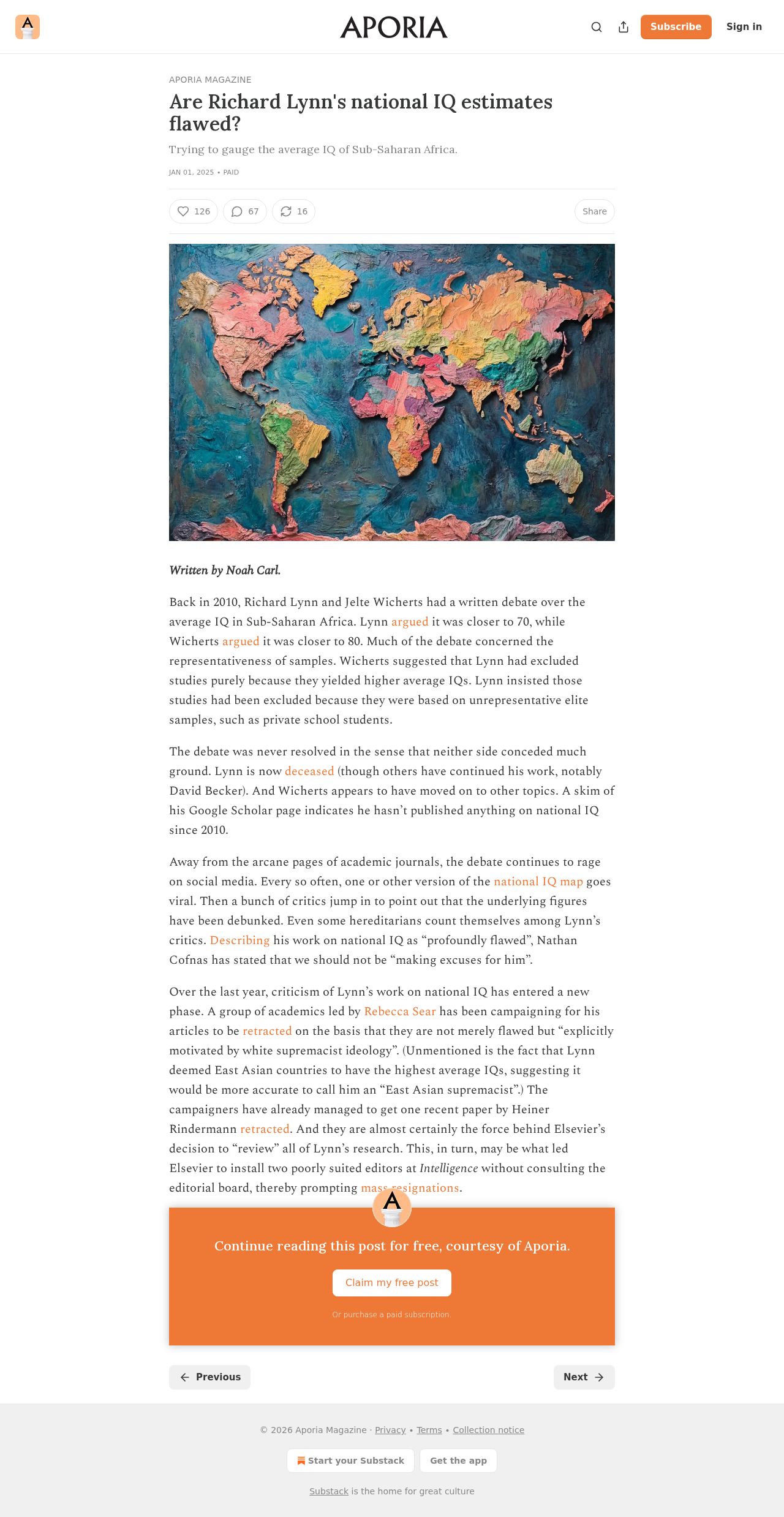 Aporia Magazine analysis