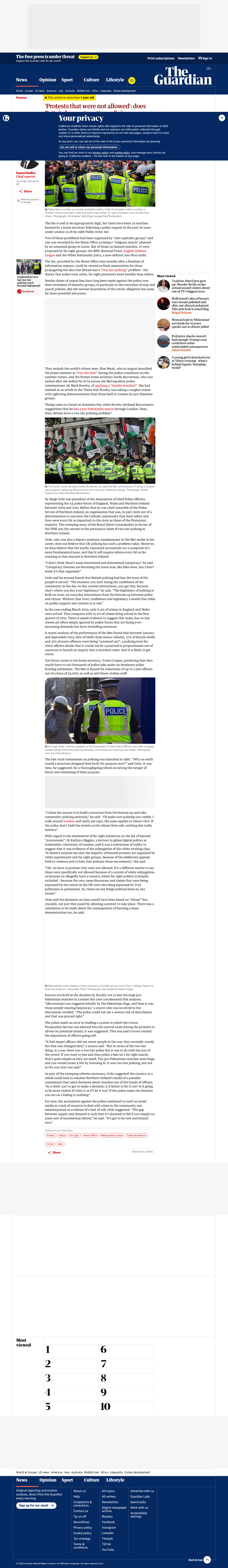 Guardian two-tier policing analysis