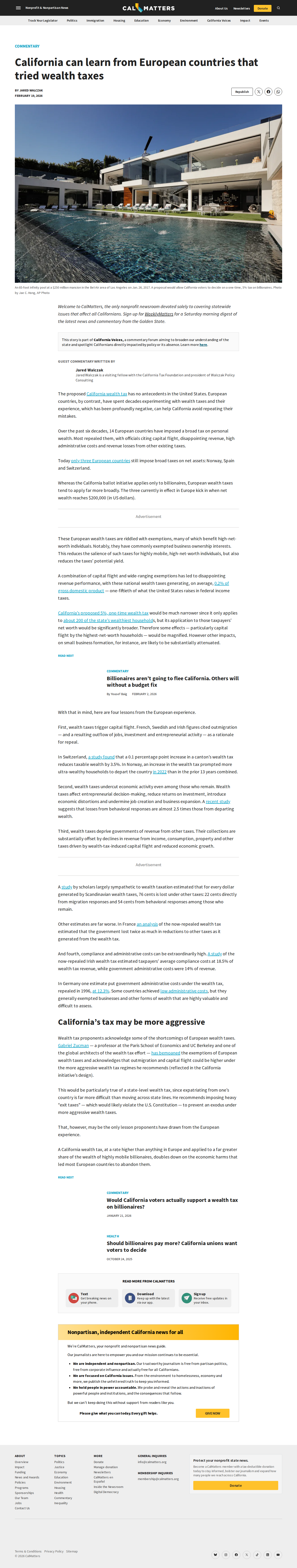 CalMatters EU wealth taxes