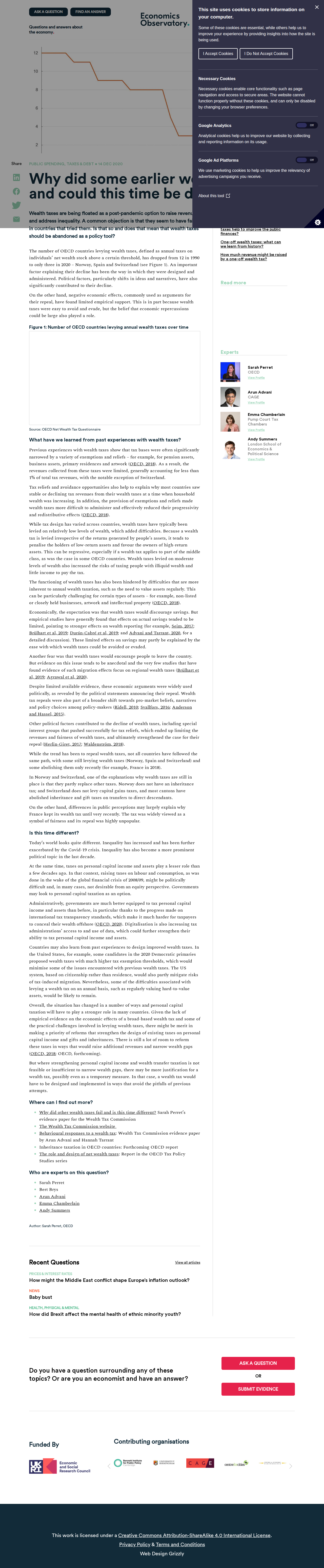 Economics Observatory wealth tax